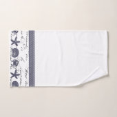 Navy Nautical Bad Handdoek (Handdoek)