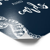 Navy Nautical Octopus Cadeaus en Kaart Trouwbord Foto Afdruk (Hoek)