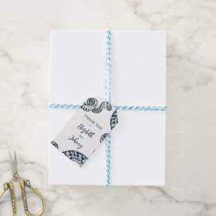 Navy Nautical Octopus Favor Cadeaulabel