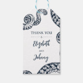 Navy Nautical Octopus Favor Cadeaulabel (Voorkant)