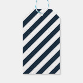 Navy Nautical Octopus Favor Cadeaulabel (Achterkant)