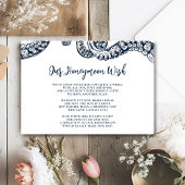 Navy Nautical Octopus Honeymoon wenst Kaart