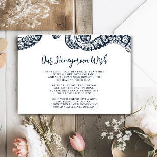 Navy Nautical Octopus Honeymoon wenst Kaart