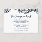 Navy Nautical Octopus Honeymoon wenst Kaart (Voorkant)