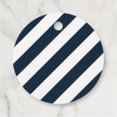 Navy Nautical Octopus Tentakel Wedding Favor Label (Achterkant)