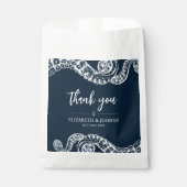 Navy Nautical Octopus Wedding Bedankzakje (Voorkant)