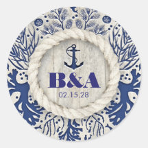 Navy Nautical rustieke strand Driftwood bruiloft