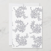 Navy Nautical Seahorse bruiloft uitnodiging (Achterkant)