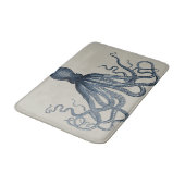 Navy Nautical Steampunk Octopus  Kraken Badmat (Gekanteld)