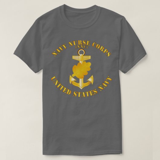 Navy Navy Nurse Corps Pin w Txt T-shirt (Design voorkant)