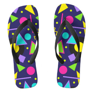Navy Neon Abstract Teenslippers