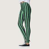 navy & neon green stripes leggings (Links)