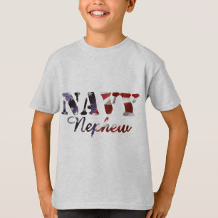 Navy Nephew Amerikaanse vlag T-shirt