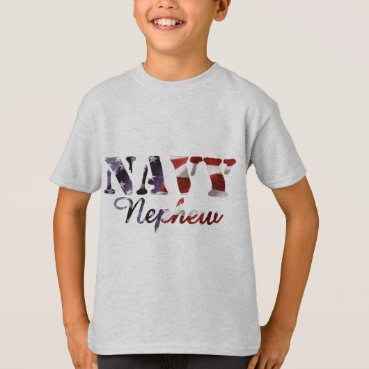 Navy Nephew Amerikaanse vlag T-shirt (Voorkant)