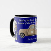 Navy Notenkraker met kleine militaire vrachtwagen Mok (Voorkant links)