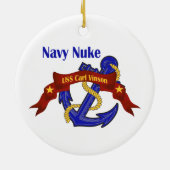 Navy Nuke USS Carl Vinson Keramisch Ornament (Achterkant)