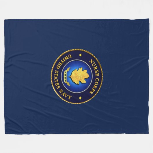 NAVY NURSE CORP FLEECE BLANKET (Voorkant (Horizontaal))