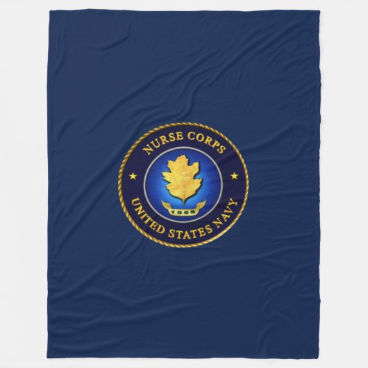 NAVY NURSE CORP FLEECE BLANKET DEKEN (Voorkant)