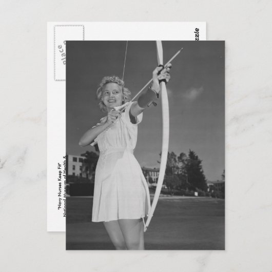 Navy Nurses Keep Fit Briefkaart (Voorkant / Achterkant)