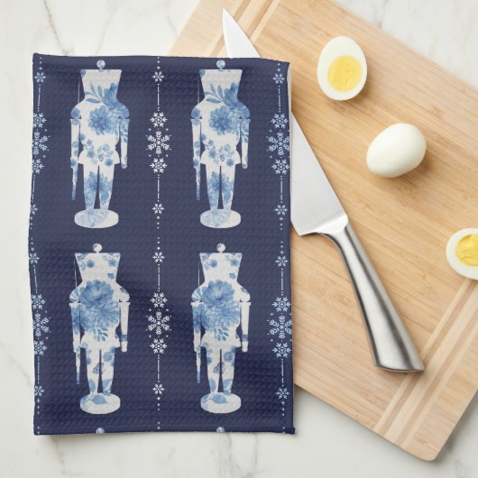 Navy Nutkraker Kitchen Towel Theedoek (Quarter Fold)