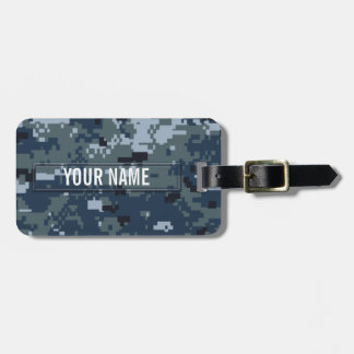 Navy NWU Camouflage Bagagelabel
