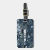 Navy NWU Camouflage Bagagelabel (Voorkant verticaal)