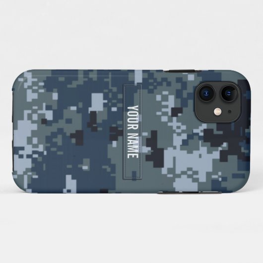 Navy NWU Camouflage Case-Mate iPhone Case (Achterkant (horizontaal))