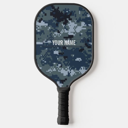 Navy NWU Camouflage Pickleball Paddle (Achterkant)