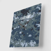 Navy NWU Camouflage  Vierkante Klok (Hoek)