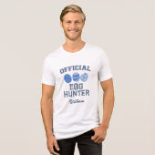Navy Official Egg Hunter Name Easter T-Shirt (Voorkant volledig)