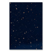 Navy Ombre Sky met Bronze Sterren Bruiloft Kaart (Achterkant)