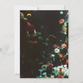 Navy onder het Zee Koraalriffen Summer Wedding Kaart (Achterkant)