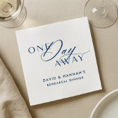 Navy One Day Away servetten voor repetitie diner