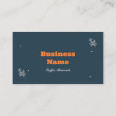 Navy Oranje Coffee Shop Loyalty Card (Achterkant)