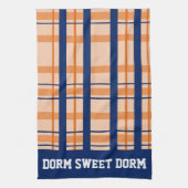 Navy Oranje Pset College Team Cool Dorm School Theedoek (Verticaal)