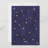 Navy Over de Maan Teddy Bear Twinkle Kleine Sterre Kaart (Achterkant)