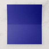 Navy paarse pruim bloemen trouwtafel plaats plaatskaartje (Binnenkant ongevouwen)