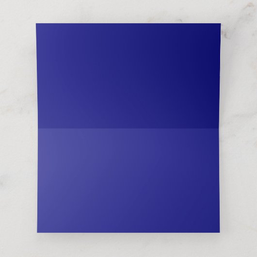 Navy paarse pruim bloemen trouwtafel plaats plaatskaartje (Binnenkant ongevouwen)
