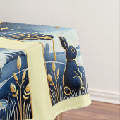 Navy Paashaas in een nachtscène Tafelkleed (Voorbeeld)