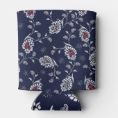 Navy Paisley: Elegant patroonontwerp. Blikjeskoeler (Achterkant)