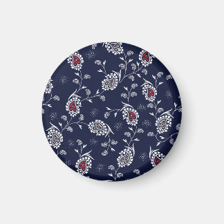 Navy Paisley: Elegant patroonontwerp. Magneet