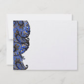 Navy Paisley Peacock Bedankt voor je foto (Achterkant)