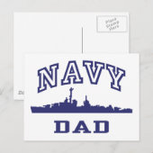 Navy Pap Briefkaart (Voorkant / Achterkant)