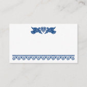 Navy Papel Picado Lovebirds Place kaart Plaatskaartje (Achterkant)
