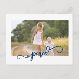 Navy Peace Kerstmis Briefkaart