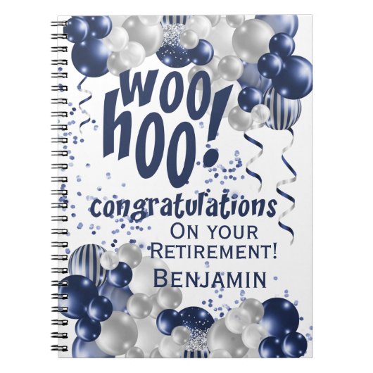 Navy pensioen gefeliciteerd notitieboek (Voorkant)