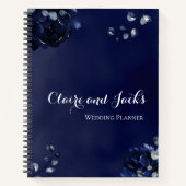 Navy Peony Assembly Wedding Planner Notitieboek (Voorkant)
