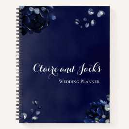 Navy Peony Assembly Wedding Planner Notitieboek
