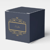 Navy Personalized Favor Box Bedankdoosjes (Voorkant Zijde)