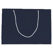 Navy Personalized Large Gift Bag Groot Cadeauzakje (Achterkant)